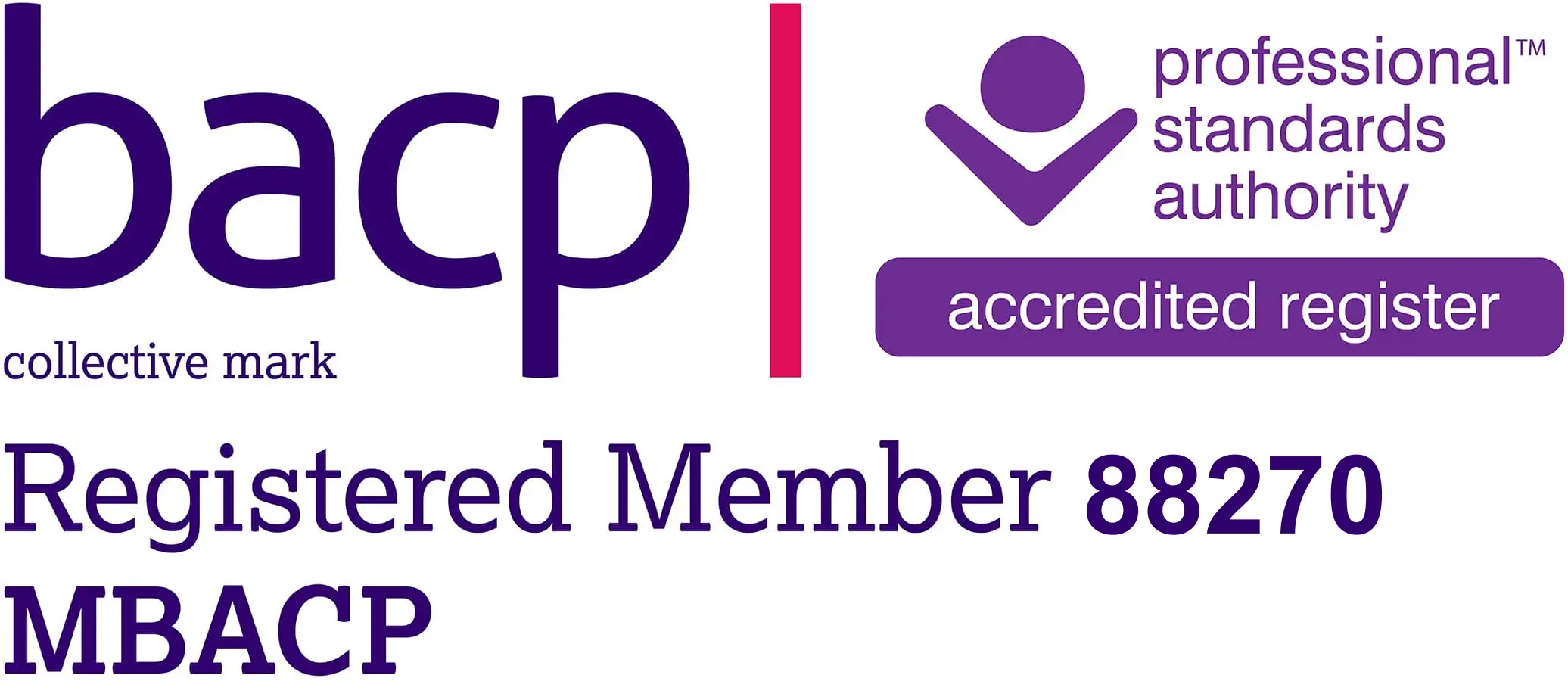 BACP registered counsellor logo
